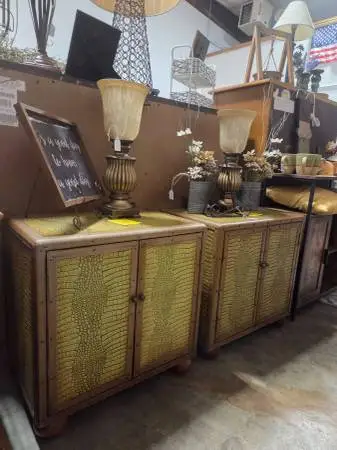 Side Table Cabinet - 2 Available