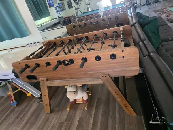 Solid wooden Foosball table