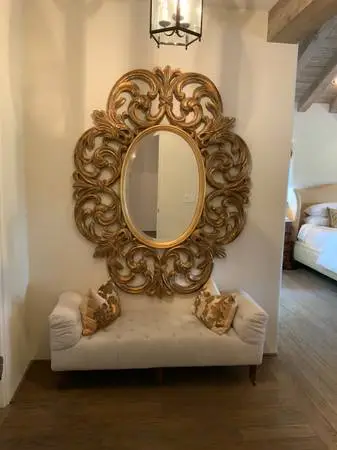Large mirror ornate