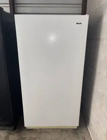 White Woods Standing Freezer