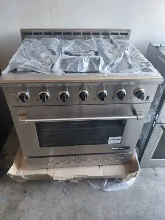 New nxr 36 stainless steel gas stove with Convection oven