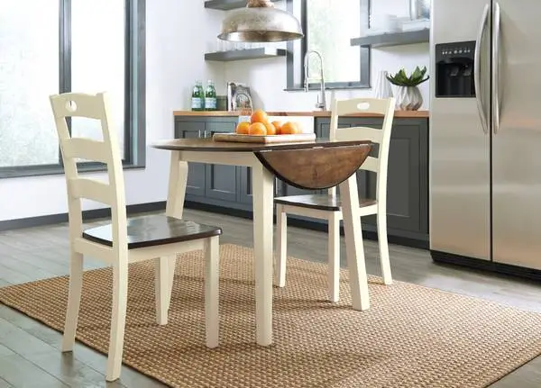 New drop leaf dining table and 2-4 chairs