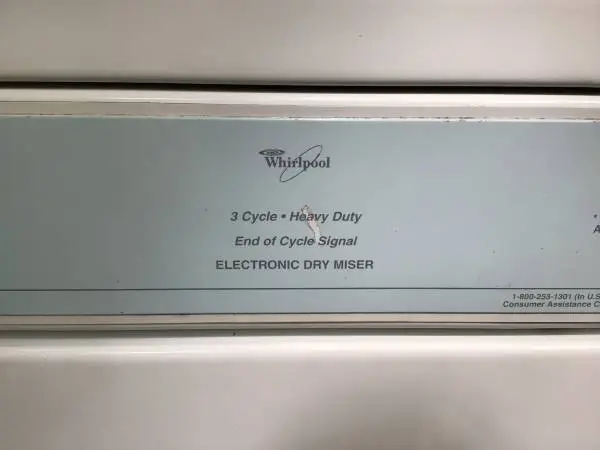 WHIRLPOOL Electronic Dry Miser