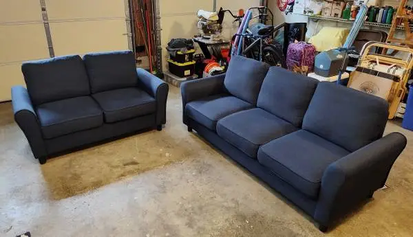 Two Piece Living Room Set, Sofa and Loveseat