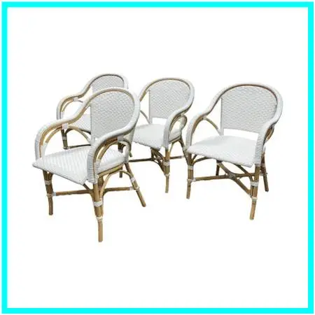 Serena & Lily Riviera Rattan Armchair, Set Of Four