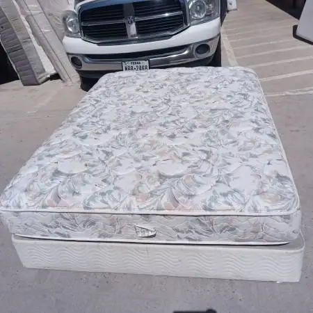 Used queen mattress and box spring