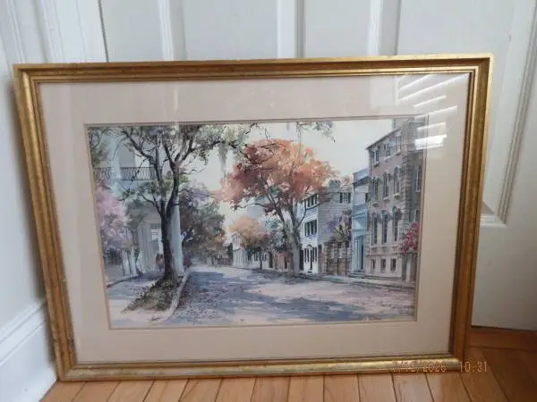 Signed Virginia Fouche Bolton Print-South Of Broad #752/2000