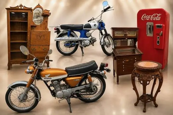 Vintage Motorcycles, Coca-Cola, Furniture and Unexpected Finds!