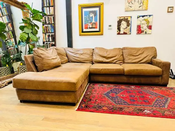 Pottery Barn Leather Sectional