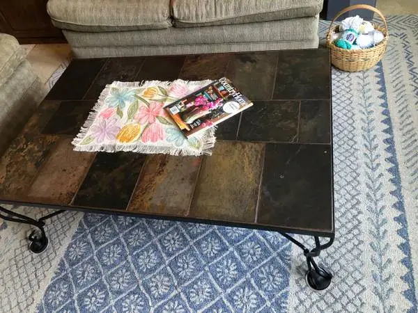 Large tile coffee table
