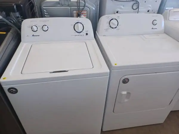 Amana White Top Load Washer/Electric Dryer Set