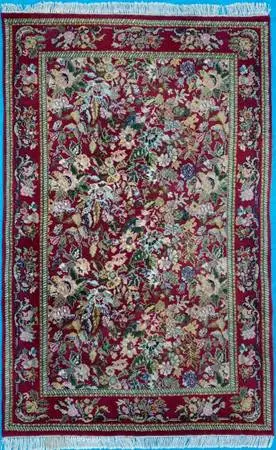JAIPUR HAND KNOTTED WOOL RUG, 5.6 x 8.6