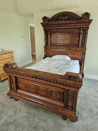 Antique Bed & Dresser Set