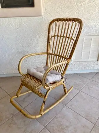 Rattan Rocking Chair Wicker