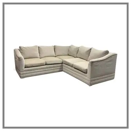 Kravet Custom Chenille Two Piece Sectional. Estimate Price: $11,300