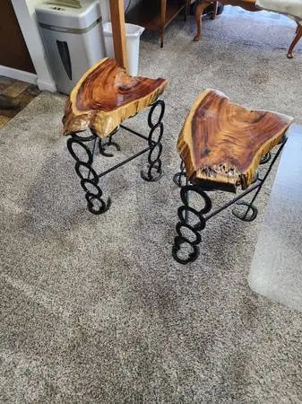 Custom Horseshoe End Tables