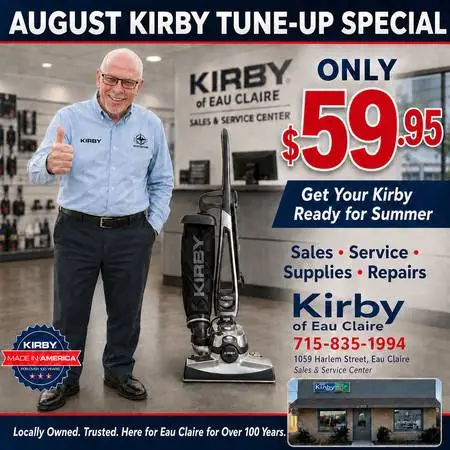 Kirby Vacuum Cleaner Tune-Up  / Service  $59.95 AUGUST Special