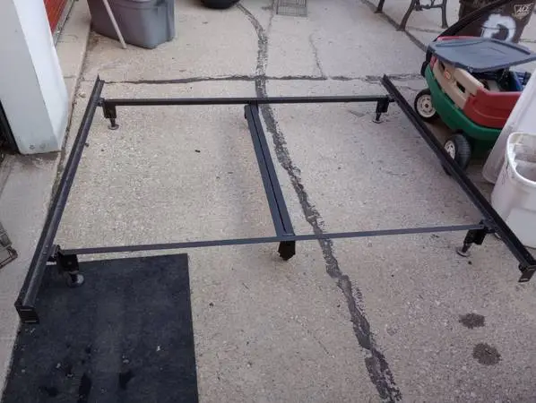 Steel KING Sized 72 by 76-in bed frame