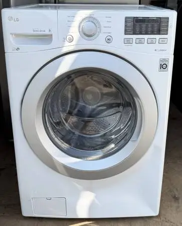 Clean & Tested LG 4.5 Cu Ft Front-Load Washer White — $225
