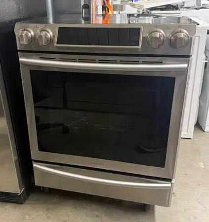 Slide In Range with Dual Convection Ovens by Samsung