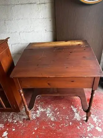 Antique slant top secretary desk, Davenport desk