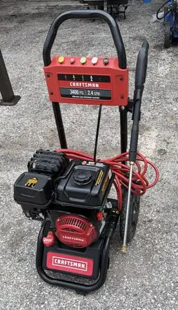 CRAFTSMAN 3400 PSI Pressure Washer $280