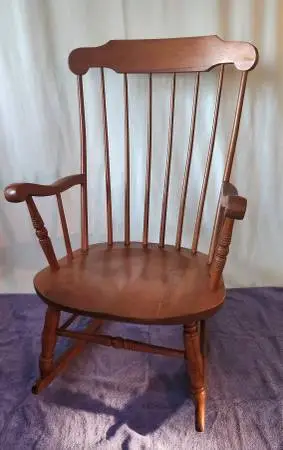 S Bent & Brothers Maple Boston Rocker