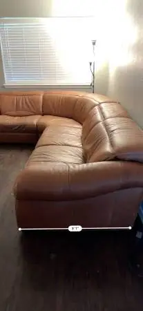 Brown Leather Couch