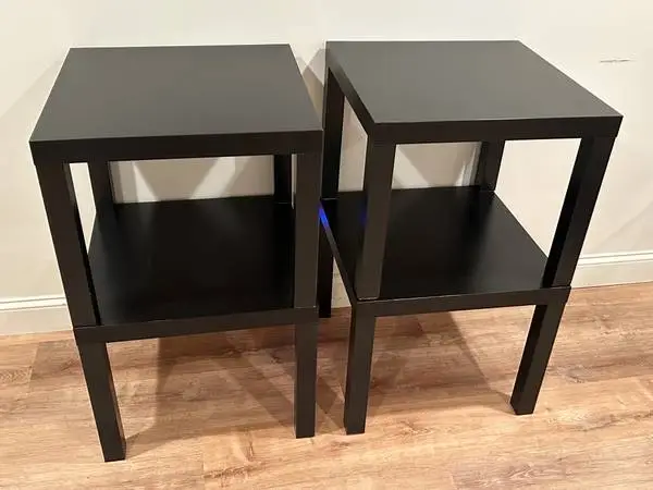 Black End Table (One Pair)