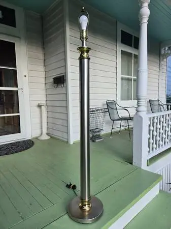 Vintage Jansen Style Columnar Floor Lamp