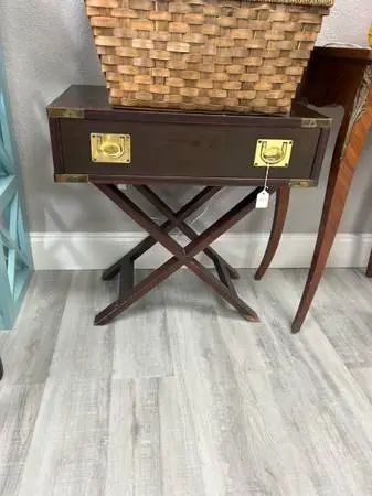 Vintage End Table/ Luggage Table