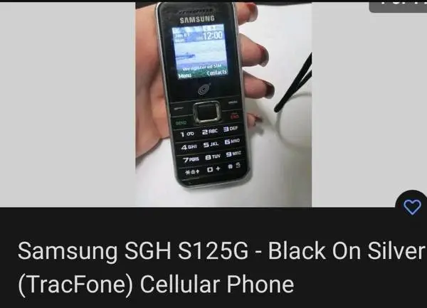Samsung cell phone With SIM card in phone comes with charger