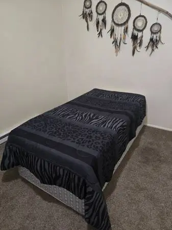 Twin (long) Memory Foam Mattress w/conforter+sheets