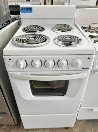 Amana Electric Compact Range 4 Burner Coil Elements , Oven , 20 Inch