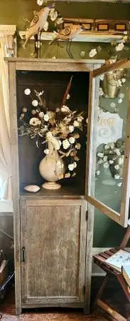 Greenish Brown Display/Storage Cabinet