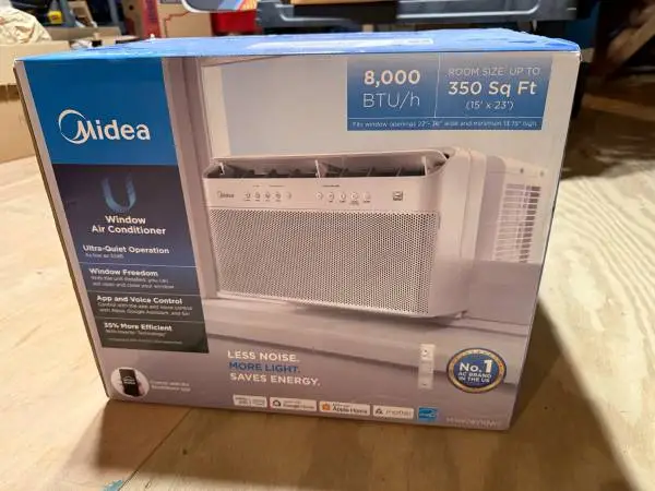 Midea 8,000 btu U-shaped window air conditioner
