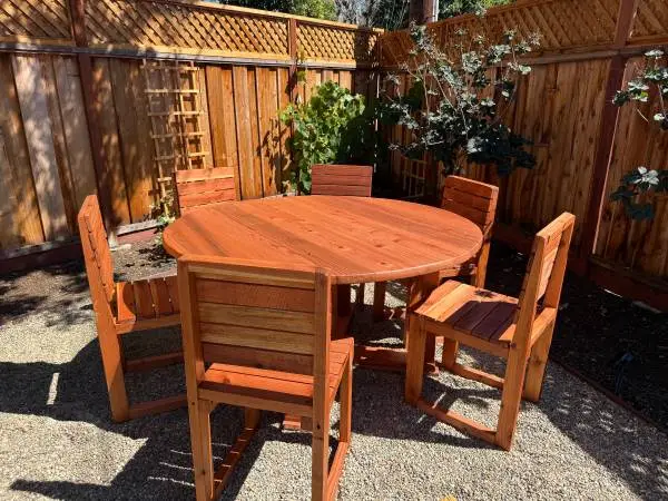 Custom Redwood Outdoor Furniture!