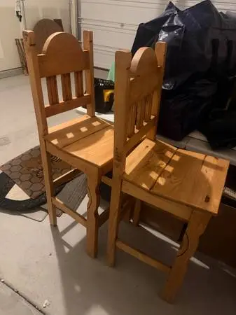 Wood rustic bar stools 30”