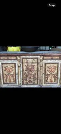 Dresser or vanity - hand painted Mediterranean