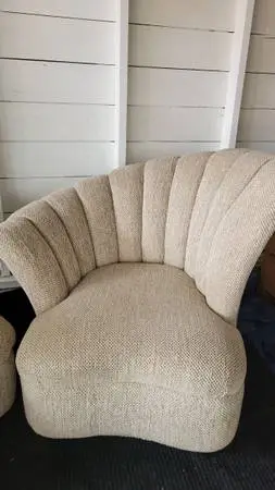 MCM Vintage Shell shaped chairs matching pair