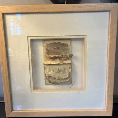Mixed Media Signed Art - 12X1.5X12