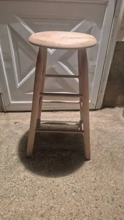 Round Top Wood Stool