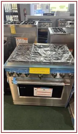 Café – 36-inch Gas Range with 6 Burners 6.2 Cu. Ft. – Stainless