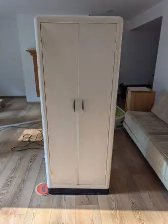 Older metal storage cabinet