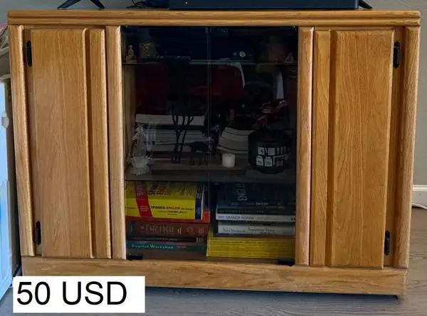 Solid Wood TV Stand / Entertainment Cabinet