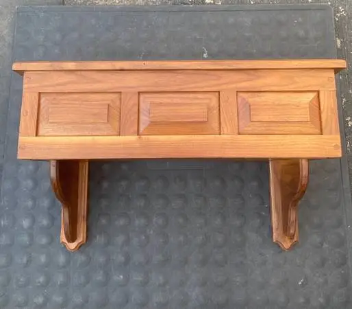 Solid Walnut  shelf altar