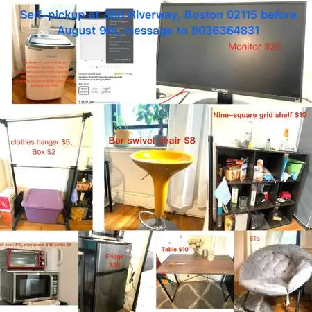 Used air conditioner and furniture