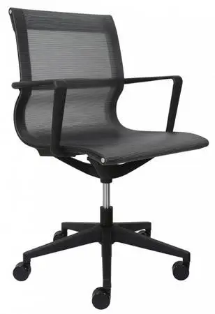 *100+ New in Box Black or Silver Mesh Office Desk Conference Chairs
