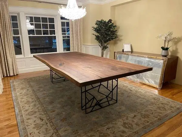 Walnut dining table