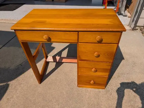 Small all wood desk.
